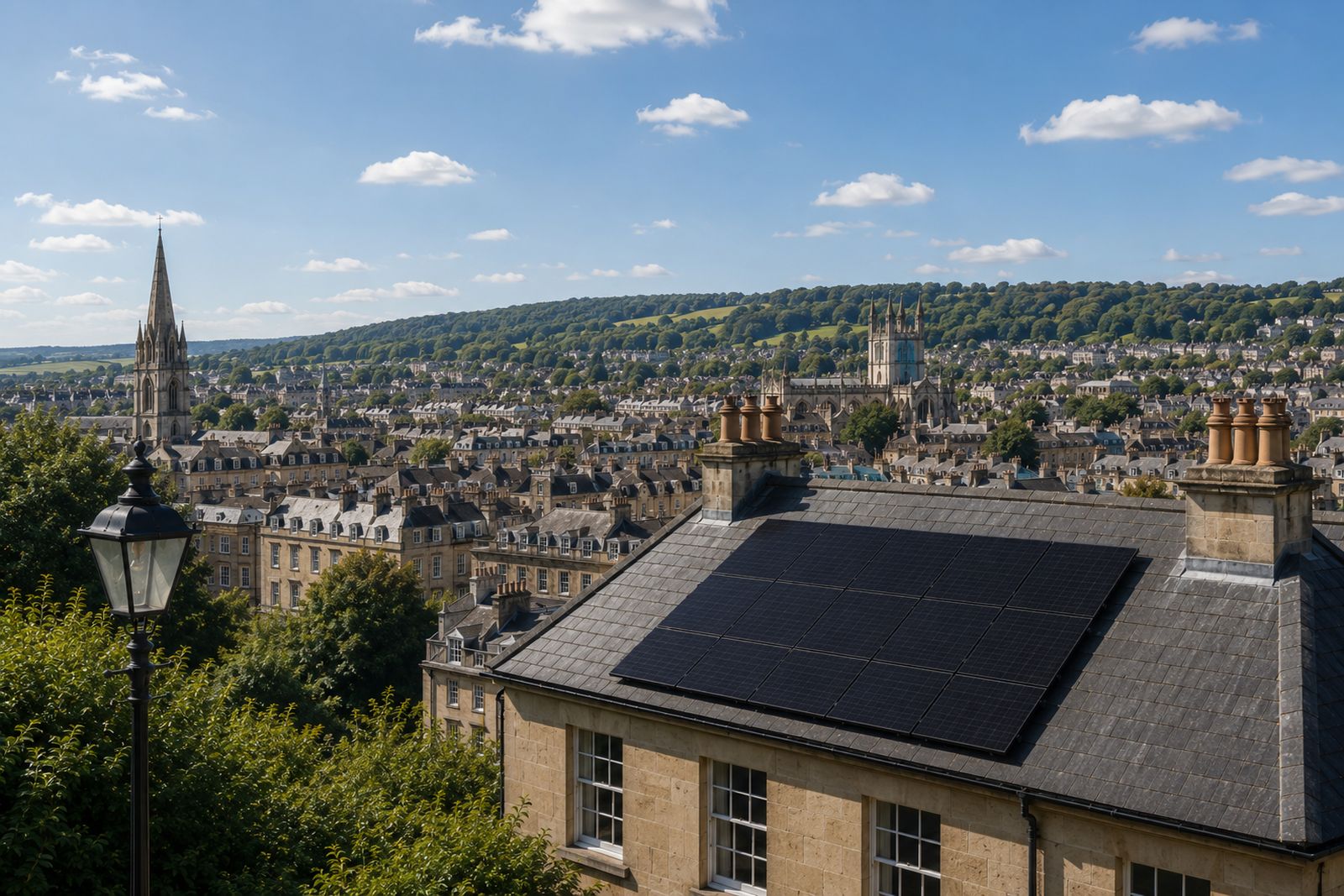 Solar panel installation by Cube Solar in Bath, Somerset